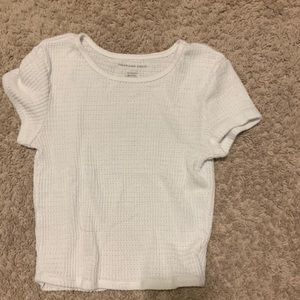 American eagle white knit top